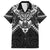 New Zealand Morepork Hawaiian Shirt Maori Pattern Black