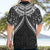 New Zealand Morepork Hawaiian Shirt Maori Pattern Black