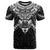 New Zealand Morepork T Shirt Maori Pattern Black