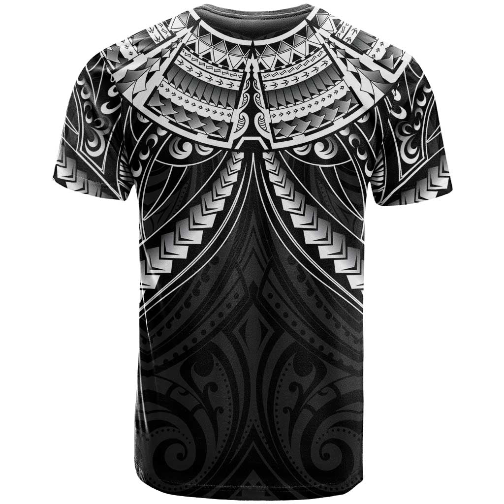 New Zealand Morepork T Shirt Maori Pattern Black