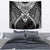 New Zealand Morepork Tapestry Maori Pattern Black
