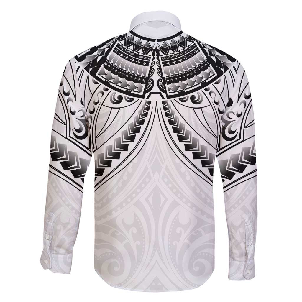 New Zealand Morepork Family Matching Mermaid Dress and Hawaiian Shirt Maori Pattern White