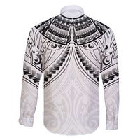 New Zealand Morepork Family Matching Short Sleeve Bodycon Dress and Hawaiian Shirt Maori Pattern White