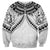 New Zealand Morepork Sweatshirt Maori Pattern White