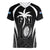 Custom Fiji Rugby Women V-Neck T-Shirt Fijian Warrior Black