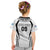 Custom Fiji Rugby Kid T Shirt Fijian Warrior White