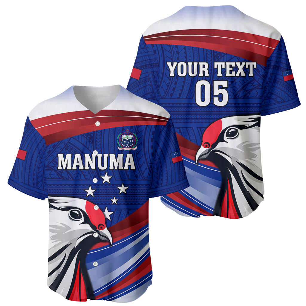 Custom Samoa Rugby Baseball Jersey Manuma Ptilinopus Perousii