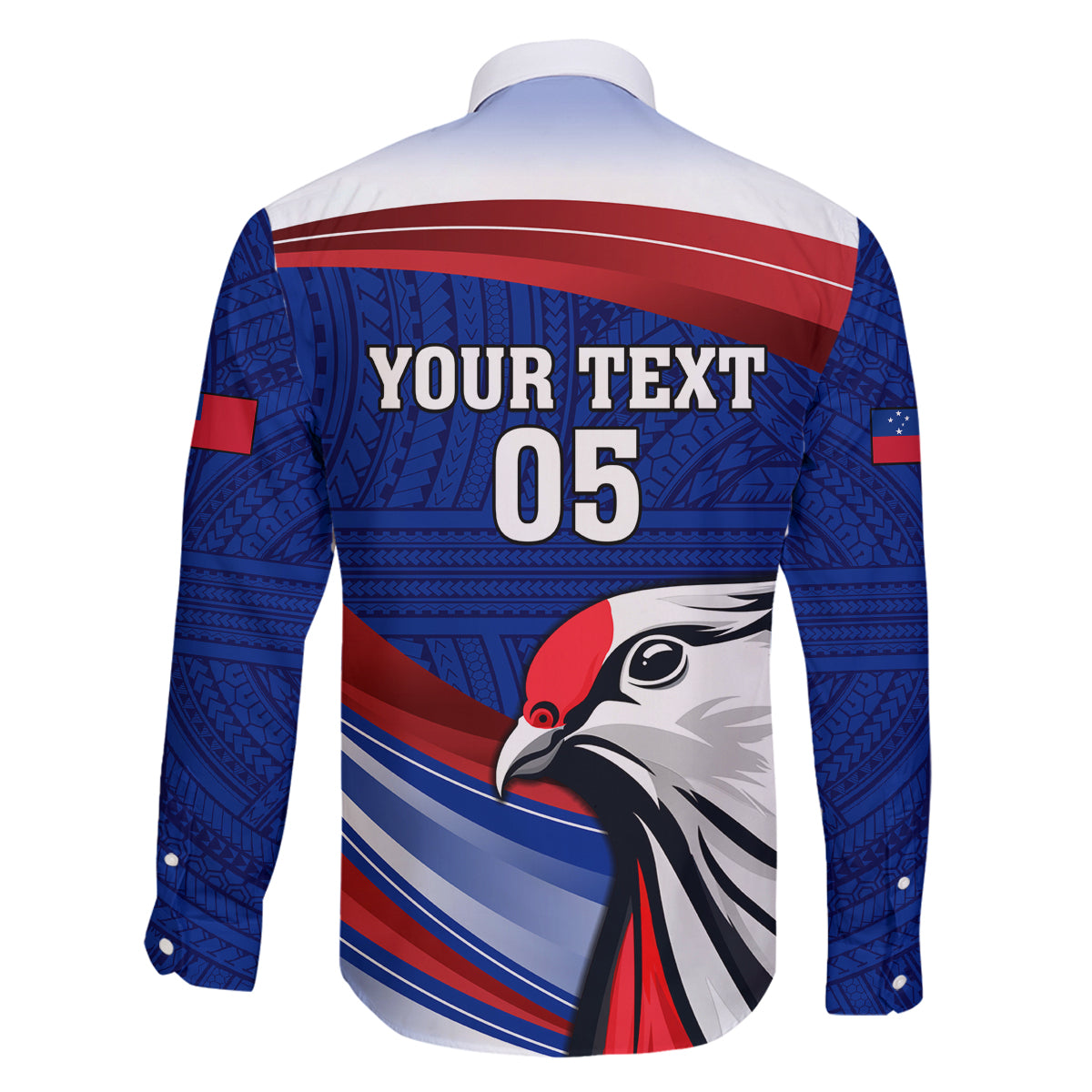 Custom Samoa Rugby Family Matching Long Sleeve Bodycon Dress and Hawaiian Shirt Manuma Ptilinopus Perousii