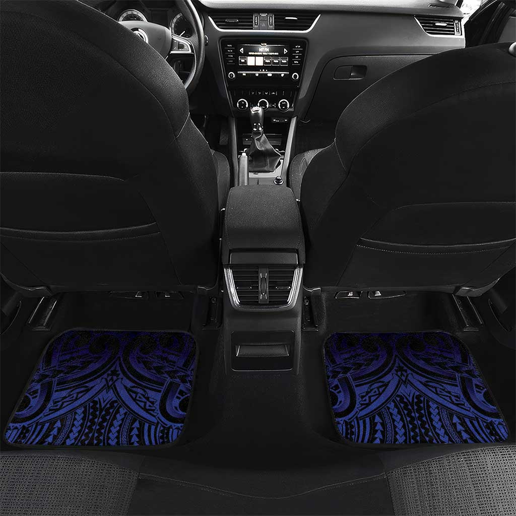 Haiti Philippines Car Mats Haitian Coat Of Arms With Filipino Sun LT05 Set 2pcs - Back Black - Polynesian Pride