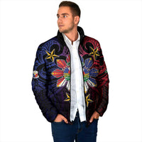 Haiti Philippines Padded Jacket Haitian Coat Of Arms With Filipino Sun LT05 - Polynesian Pride