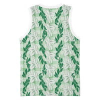 Hawaii Ti Leaf Maile Tuberose Lei Basketball Jersey With Hanalei Leaf Green LT05 - Polynesian Pride