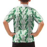 Hawaii Ti Leaf Maile Tuberose Lei Hawaiian Shirt With Hanalei Leaf Green LT05 - Polynesian Pride