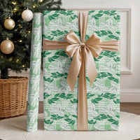Hawaii Ti Leaf Maile Tuberose Lei Wrapping Paper With Hanalei Leaf Green LT05 - Polynesian Pride