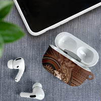 Samoa Tatau Marlin AirPods Case With Siapo Motifs Brown LT05 - Polynesian Pride