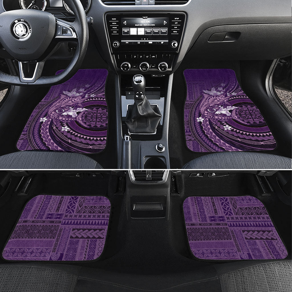Samoa Tatau Marlin Car Mats With Siapo Motifs Violet