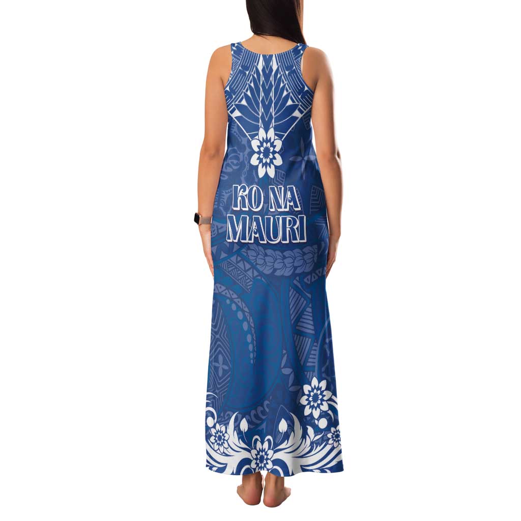 Wikin te Taetae ni Kiribati Family Matching Tank Maxi Dress and Hawaiian Shirt Pacific Tapa Pattern