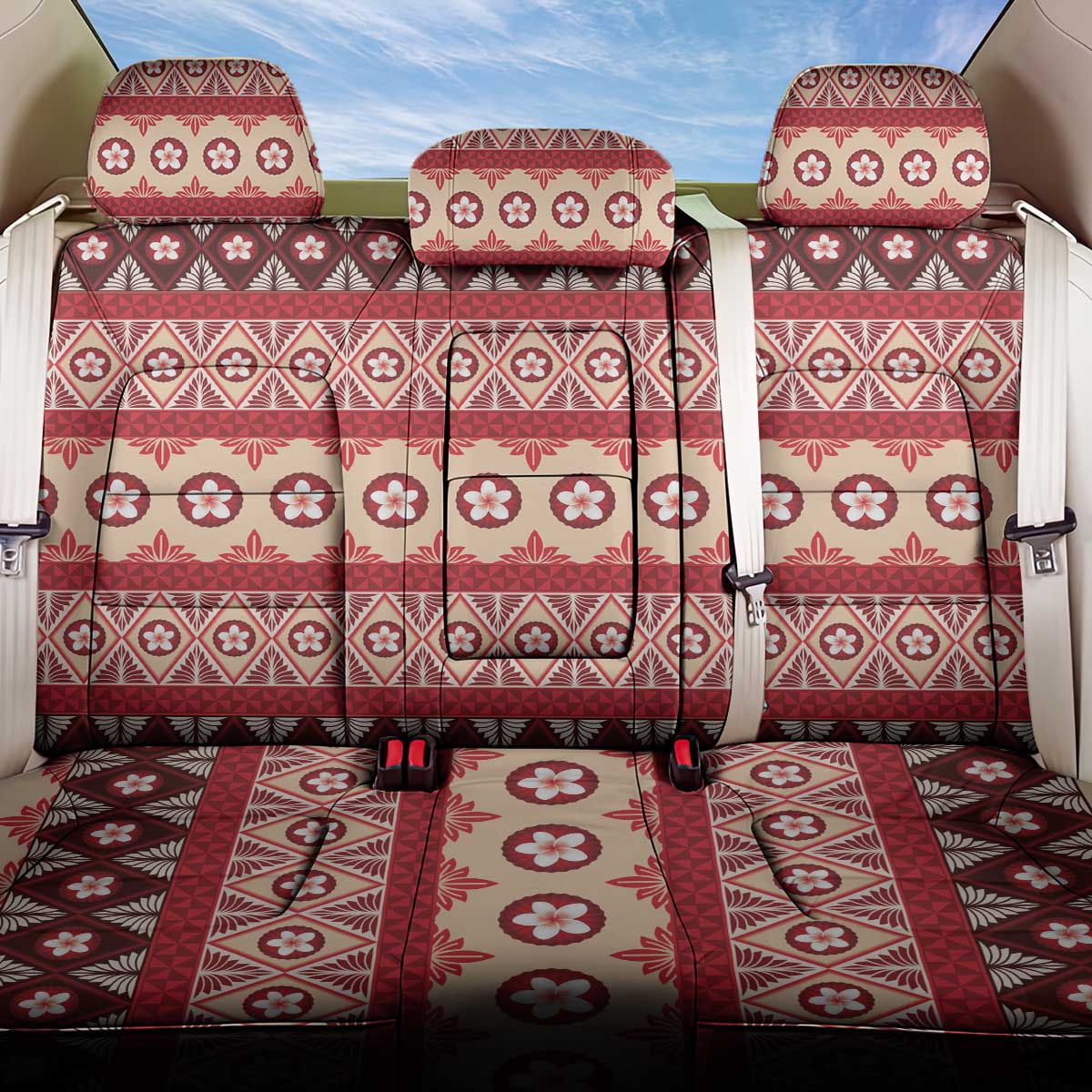 Tonga Language Week Back Car Seat Cover Lea Faka-Tonga Everyday - Polynesian Pride