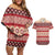 Tonga Language Week Couples Matching Off Shoulder Short Dress and Hawaiian Shirt Lea Faka-Tonga Everyday - Polynesian Pride