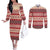 Tonga Language Week Couples Matching Off The Shoulder Long Sleeve Dress and Long Sleeve Button Shirt Lea Faka-Tonga Everyday - Polynesian Pride