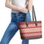 Tonga Language Week Leather Tote Bag Lea Faka-Tonga Everyday - Polynesian Pride