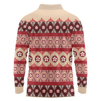 Tonga Language Week Long Sleeve Polo Shirt Lea Faka-Tonga Everyday - Polynesian Pride