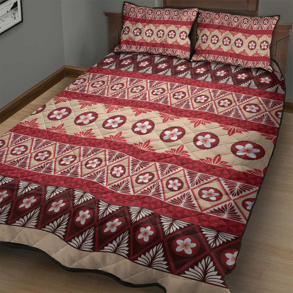Tonga Language Week Quilt Bed Set Lea Faka-Tonga Everyday - Polynesian Pride