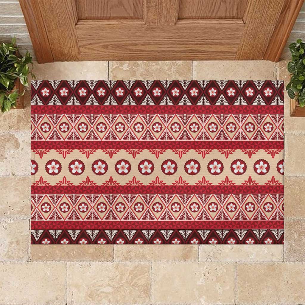 Tonga Language Week Rubber Doormat Lea Faka-Tonga Everyday - Polynesian Pride