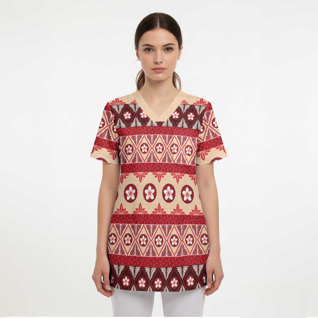 Tonga Language Week Scrub Top Lea Faka-Tonga Everyday - Polynesian Pride