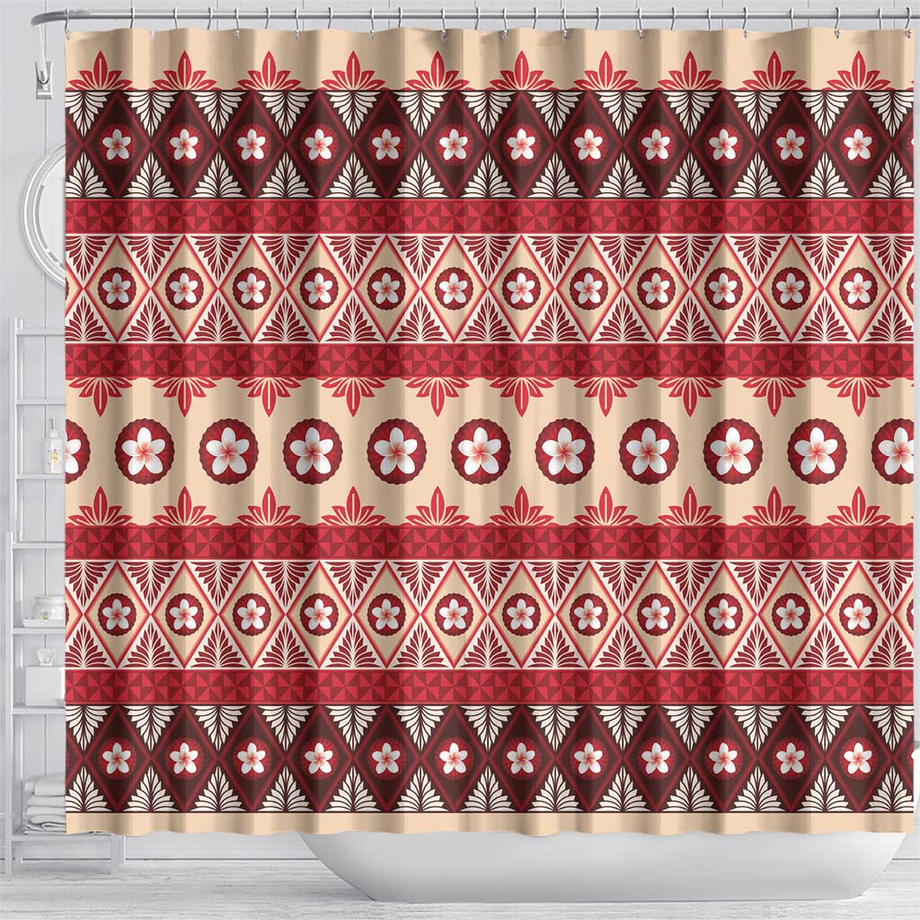 Tonga Language Week Shower Curtain Lea Faka-Tonga Everyday - Polynesian Pride