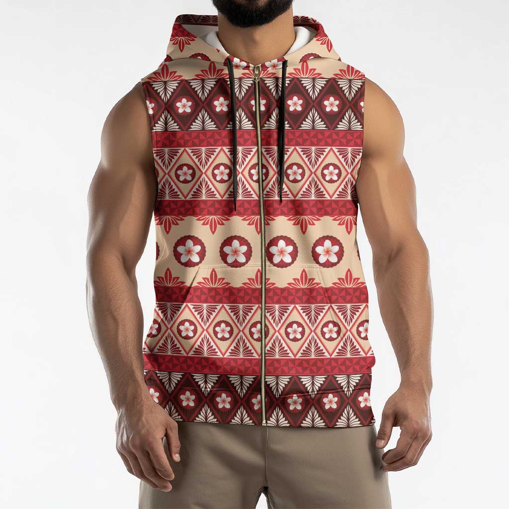 Tonga Language Week Sleeveless Zip Hoodie Lea Faka-Tonga Everyday - Polynesian Pride
