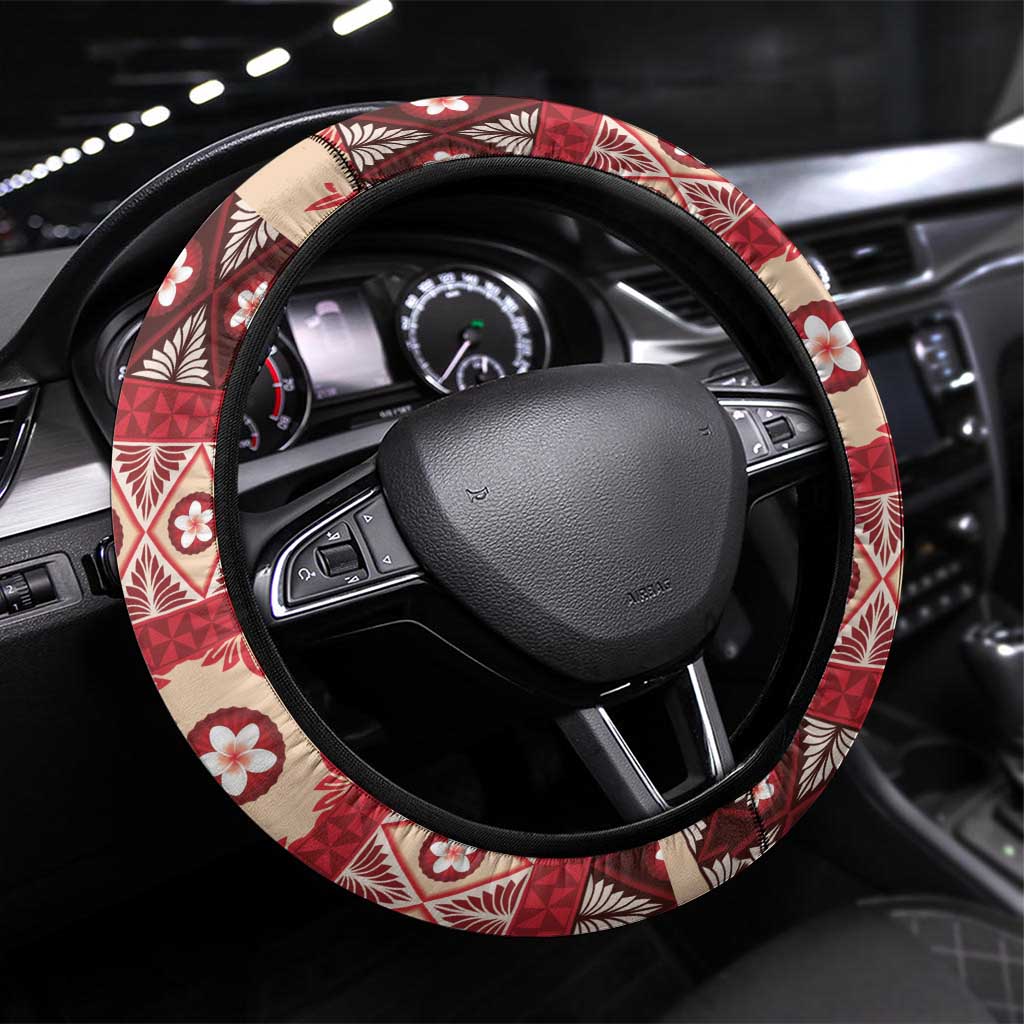 Tonga Language Week Steering Wheel Cover Lea Faka-Tonga Everyday - Polynesian Pride
