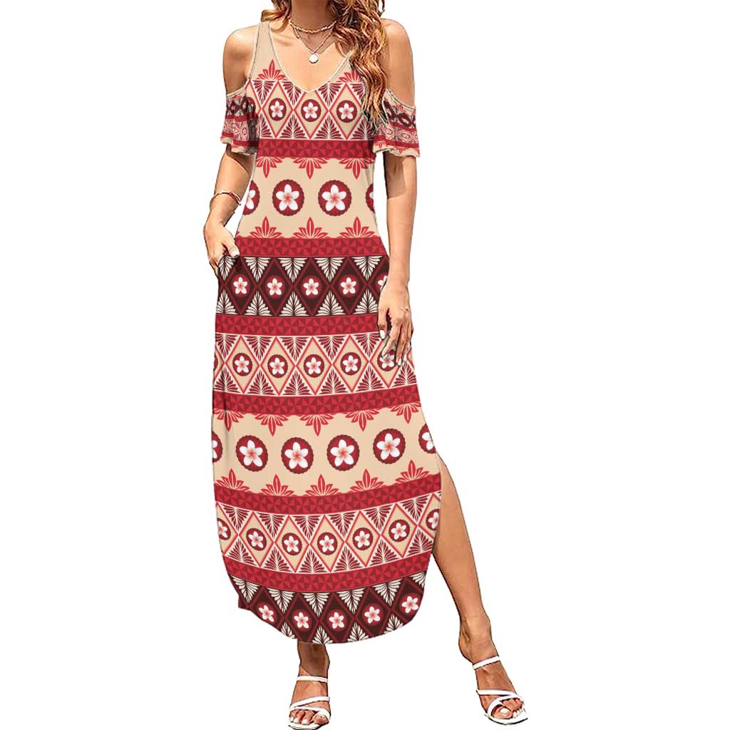 Tonga Language Week Summer Maxi Dress Lea Faka-Tonga Everyday - Polynesian Pride