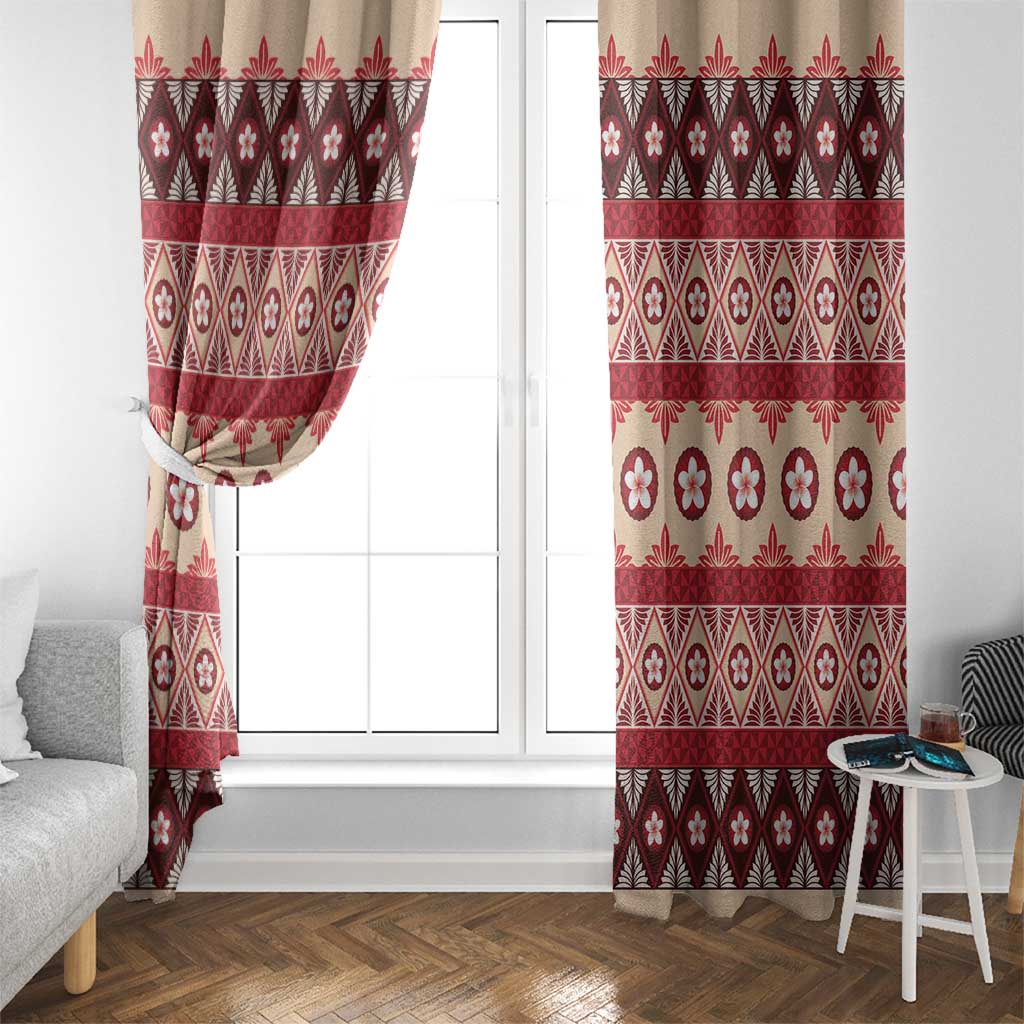 Tonga Language Week Window Curtain Lea Faka-Tonga Everyday - Polynesian Pride