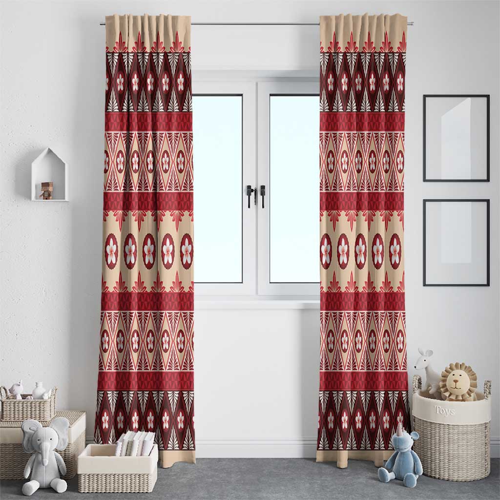Tonga Language Week Window Curtain Lea Faka-Tonga Everyday - Polynesian Pride