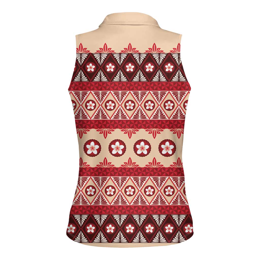 Tonga Language Week Women Sleeveless Polo Shirt Lea Faka-Tonga Everyday - Polynesian Pride