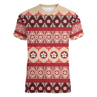 Tonga Language Week Women V-Neck T-Shirt Lea Faka-Tonga Everyday - Polynesian Pride