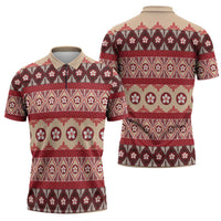 Tonga Language Week Zipper Polo Shirt Lea Faka-Tonga Everyday - Polynesian Pride