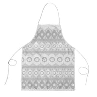 Tonga White Sunday Apron Tongan Ngatu Siale Pattern - Polynesian Pride