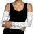 Tonga White Sunday Arm Sleeves Tongan Ngatu Siale Pattern - Polynesian Pride