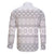 Tonga White Sunday Family Matching Off Shoulder Short Dress and Hawaiian Shirt Tongan Ngatu Siale Pattern - Polynesian Pride