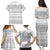 Tonga White Sunday Family Matching Puletasi and Hawaiian Shirt Tongan Ngatu Siale Pattern - Polynesian Pride