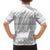Tonga White Sunday Hawaiian Shirt Tongan Ngatu Siale Pattern - Polynesian Pride