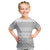 Tonga White Sunday Kid T Shirt Tongan Ngatu Siale Pattern - Polynesian Pride