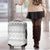 Tonga White Sunday Luggage Cover Tongan Ngatu Siale Pattern - Polynesian Pride