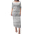 Tonga White Sunday Puletasi Tongan Ngatu Siale Pattern - Polynesian Pride