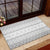 Tonga White Sunday Rubber Doormat Tongan Ngatu Siale Pattern - Polynesian Pride