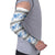 Samoa White Sunday Arm Sleeves Samoan Tapa Blue Hibiscus - Polynesian Pride