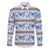 Samoa White Sunday Family Matching Puletasi and Hawaiian Shirt Samoan Tapa Blue Hibiscus - Polynesian Pride
