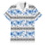 Samoa White Sunday Family Matching Summer Maxi Dress and Hawaiian Shirt Samoan Tapa Blue Hibiscus - Polynesian Pride