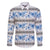 Samoa White Sunday Family Matching Summer Maxi Dress and Hawaiian Shirt Samoan Tapa Blue Hibiscus - Polynesian Pride
